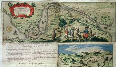 The Flotilla of Admiral Joris van Spilbergen (c.1568-1620) Crossing the Magellan Straits by French School